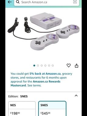 Super Nintendo preloaded system